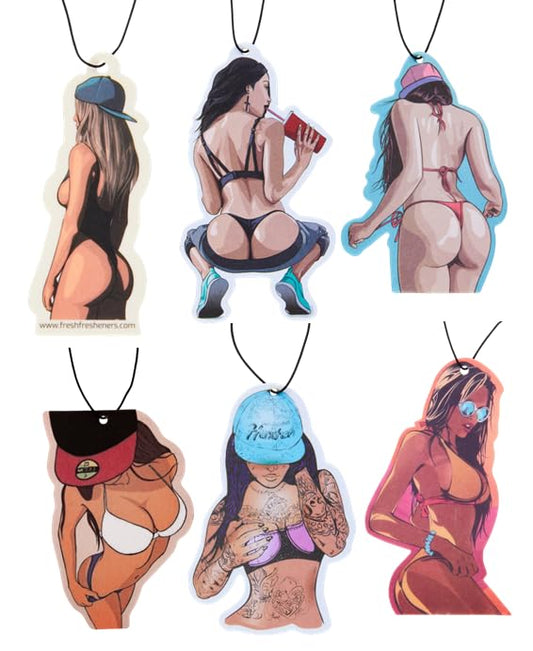 Funny Naughty Unique Car Air Fresheners Scented With Premium Oils By Fresh Fresheners (Sexy Women) - color: Sexy Women