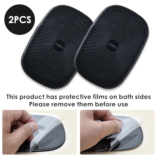 Yours Non-Slip Dashboard Pad for Cars (2-Pack) – Strong Grip Anti-Slip Car Mat for Phone, Sunglasses, Keys & Coins – Washable Reusable Dashboard Accessories – Black