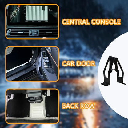 20 Pcs Universal Dashboard Trim Clips, Metal Trim Retainer, Auto Dash Panel Retainer Clips, Trim Metal Clips, Car Console Fastener, Dash Clips for Car Accessories