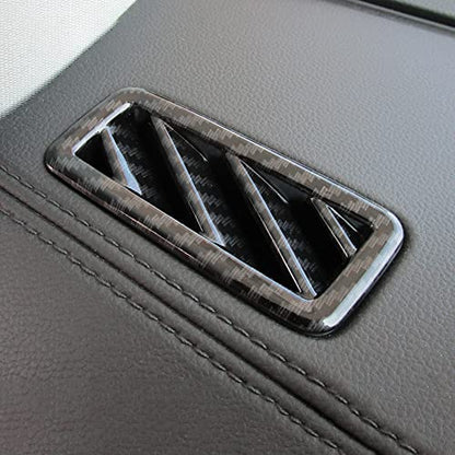 2PCS Dashboard Side Air Outlet Cover for Volkswagen Atlas 2018 2019 2020 2021 2022 2023 Atlas Cross Sport Accessories ABS Carbon Fiber Texture - size: SIDE AIR VENT COVER-2PCS