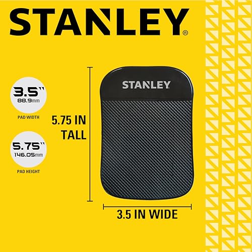 STANLEY S4005 3.5" x 5.75" Extra-Strong Anti-Slip Grip Dashboard Gel Pad for Cell Phone, Tablet, GPS, Keys or Sunglasses - size: Small, style: Single