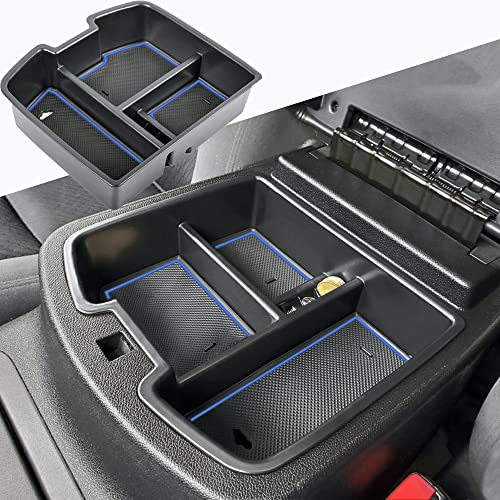 TACORBO Center Console Organizer Tray for 2007-14 GMC Sierra 2500 3500 Accessories Yukon XL Silverado 2500 3500 Suburban 1500 Tahoe /07-13 GMC Sierra 1500 Chevy Silverado Suburban 2500 Avalanche Blue - color: blue