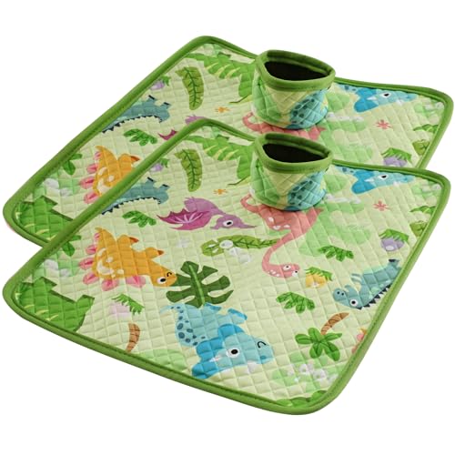 Car Seat Protector for Potty Training, 2 Pack Waterproof CarSeat Liner Toilet Training for Baby Infant Toddler, Dry Seat Piddle Pads Cover for Strollers (Green) - color: Green-2pcs