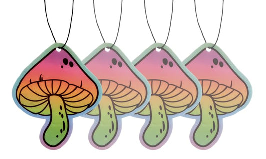 Funny Naughty Unique Car Air Fresheners Scented With Premium Oils By Fresh Fresheners (Magic Mushroom) - color: Magic Mushroom