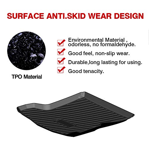 Powerty Trunk Mat for 2019-2024 2025 2026 Mazda 3 Sedan Accessories All Weather TPO Rear Cargo Liner(Not for Hatchback) - size: Cargo Mat｜For｜19-26｜Mazda 3 Sedan
