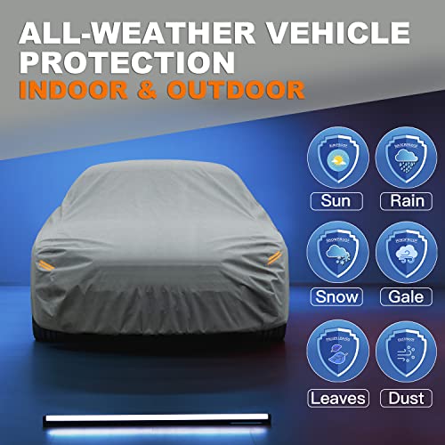 Kayme Heavy Duty Car Cover Custom Fit Chevrolet Chevy Corvette (C3 C4 C5 C6 C7 C8 1968-2025) Coupe Convertible Targa, Full Exterior Covers Waterproof All Weather for Automobiles - size: Custom Fit Chevrolet Corvette C3-C8