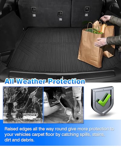 Cartist Cargo Liner - Trunk Mat for Jeep Grand Cherokee 2022-2026 5 Seater Only (NOT for WK or Grand Cherokee L), All Weather Cargo Mat for Cherokee Accessories, Heavy Duty Car Mats, Car Accessories - size: 6)jeep Grand Cherokee 5 Seater【2022-2026】