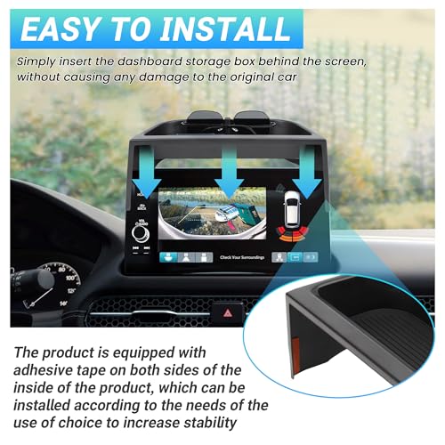 Center Console Organizer Dashboard Tray Compatible with 2023-2026 Honda HR-V Interior Accessories, Dashboard Storage Organizer Box, Fits Both Honda HRV 7-inch and 9-inch Screen