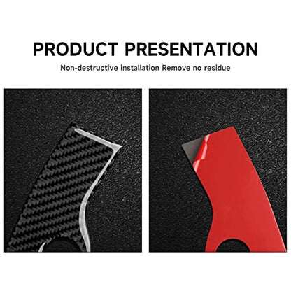 Car Headlight Switch Control Cover Decals for 2011-2023 Chrysler 300 / 300C / 300S / Limited/Touring/Base Accessories Carbon Fiber Stickers - color: Headlight Switch Cover Trim
