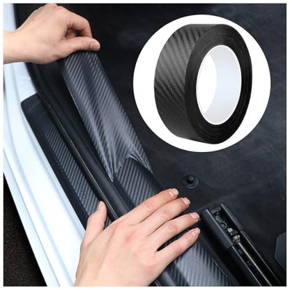 Carbon Fiber Vinyl Wrap for Cars Door Protector Edge Guards 0.5mm Thick 33ft Length Multi Width Options Universal Fit Hood Trunk Dashboard Motorcycle More (2In x 33Ft) - size: 2In x 33Ft (0.5mm)
