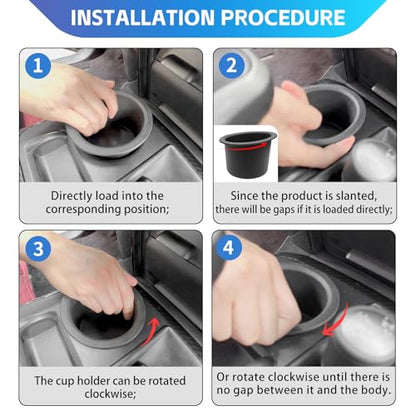 Cup Holder Fits for 2010-2024 Toyota 4Runner Center Console Coaster Cup Mat Compatible with 4Runner Interior Accessories Organizer Storage Tray (Front Left) - size: 10-24 Front Left