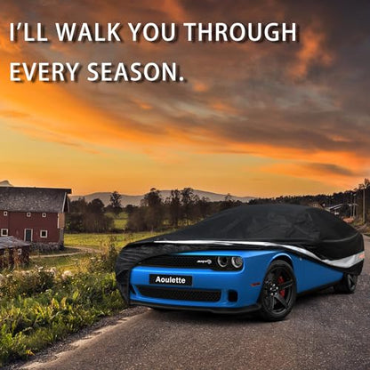 Dodge Car CoverCustom-Fit Car Cover for Dodge Charger, Waterproof All-Weather Car Cover, Lightweight Full Exterior Cover for Outdoor Protection Against Sun, Rain, Dust, Snow, and Wind. - size: Custom-Fit Dodge Charger