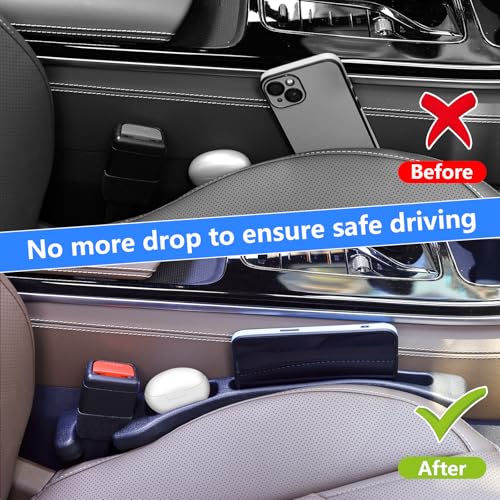 【Compatible with Lexus RX350 NX350 】 Seat Gap Filler,No Drop Seat Guard Compatible with Lexus RX NX Series,Drop Seat Guards for Cars(2Pcs),Emergency Keychain Car Escape Tool(2Pcs) - style: RX NX Series