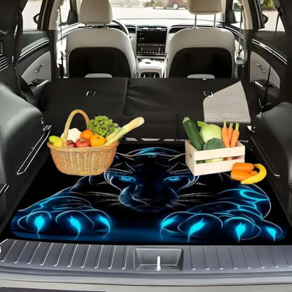 Universal Car Trunk Mat 29" x 39", Cheetah Elements Print All Weather Durable Cargo Mat Protector for SUV, Truck, Van | Stylish Cargo Liner Cover Leopard Print Car Accessories - color: Cheetah Elements
