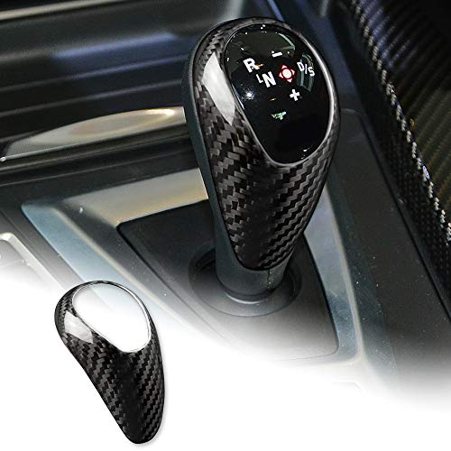AIRSPEED Gear Shift Knob Cover Interior Trim for BMW M2 F87 M3 F80 M4 F82 M5 F83 F10 F12 F13 X5M F85 X6M F86 Accessories, Carbon Fiber - style: Style A