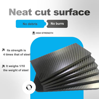200X500X1.0MM 3.0MM 5.0MM 100% 3K Carbon Fiber Laminate Plate Matt Surface Twill Weave Panel Sheet 1.0MM Thickness (Twill Weave Matte Finish, 500 * 200 * 1mm) - color: Twill Weave Matte Finish, size: 500*200*1mm