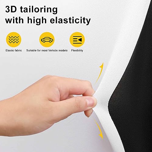 Breathable Comfortable Back Seat Covers Compatible with 90% Vehicles Car Accessories for All Seasons, Non Fade Cool Lightnings Eagle Mexico Flag Seat Cushion Pad Mat Covers - color: Pattern 136