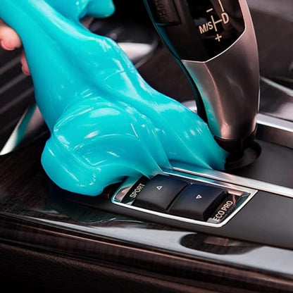 Car Cleaning Gel Clean Putty, Universal Car Interior Cleaner Slime, Perfect Cleaning Kit Supplies, Auto Detailing Tools Accessories, Dust Remover Gifts for Men Women Blue