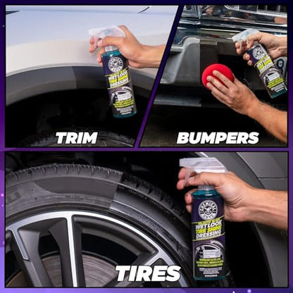 Chemical Guys Galactic Black Wet Look Tire Shine Dressing, for a Whole New Level of Shine and Depth of Black, Safe for Cars, Trucks, Motorcycles, RVs & More, 128 fl oz - TVD118 - size: 128 Fl Oz (Pack of 1)
