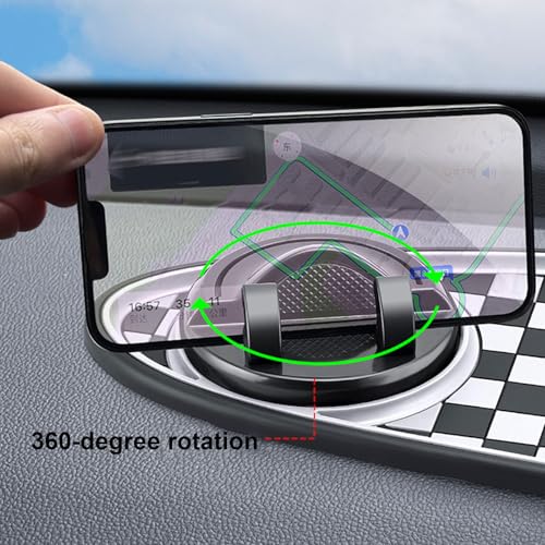 Multifunction Car Anti-Slip Mat, 2026 New Car Dashboard Mobile Phone Holder with Temporary Parking Number Pad for Phones, Sunglasses, Keys, Gadgets (Brown) - color: brown