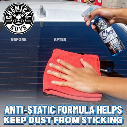 Chemical Guys Streak Free Glass and Window Cleaner - Works on Glass, Windows, Mirrors, and Screens, Ammonia-Free and Safe on Tinted Windows, for Cars, Trucks, SUVs, and Home Use - 16 oz - style: 16 oz (Pack of 1)
