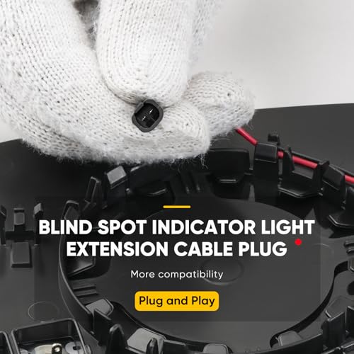 Blind Spot Compatible with Kia Sorento Passenger Side Mirror, 2016 2017 2018 2019 2020 - Right Side Mirrors Replacement Glass with BSD, Power Heated - color: Passenger Side(Blind Spot)
