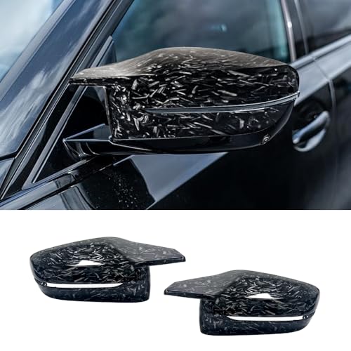 Side Mirror Cover Compatible with G20 G21 G30 G31 G32 GT G11 G12 G14 G15 G16 (Forged Carbon Pattern, G20 G30 G32 G11) - color: Forged Carbon Pattern, size: G20 G30 G32 G11