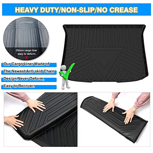 Edge Cargo Liner - Trunk Mat for 2007-2014 Ford Edge/2007-2015 Lincoln MKX, All Weather Cargo Mat for Edge Accessories, Anti-Slip Waterproof, Heavy Duty Car Mats, Car Accessories - size: 3)Ford Edge 2007-2014/Lincoln MKX 2007-2015