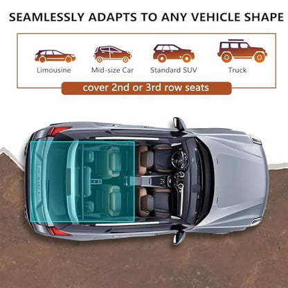 fidozen Universal Cargo Liner for SUV – Waterproof Dog Trunk Mat, Non-Slip Back Seat Protector, Car Bed Cover, Pet Barrier, Rear Liner Accessories for Trucks & Sedans, Universal Fit Trunk Cover