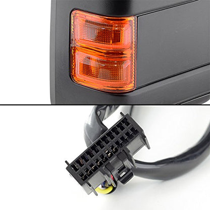 AKKON - For 08-16 Ford SuperDuty Extendable Towing Power Telescoping Wide Angle Side Mirrors Passenger Side - size: Passenger Side