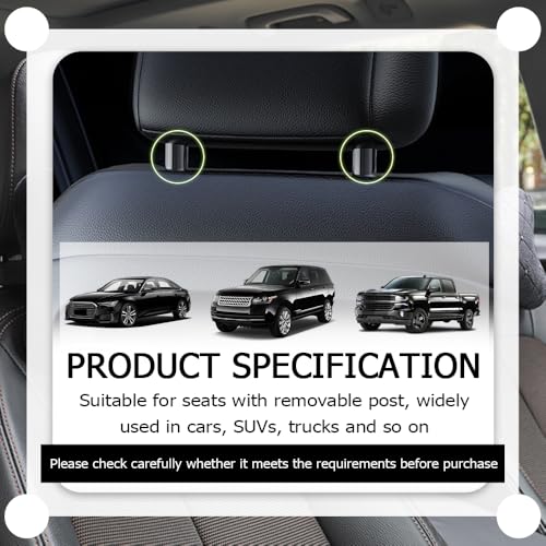Car Headrest Pillow with Rhinestone Design,Soft & Skin-Friendly Car Neck Pillow for Comfortable Head & Neck Support,Universal Ergonomic Necks Pillows for Cars Interior Accessories