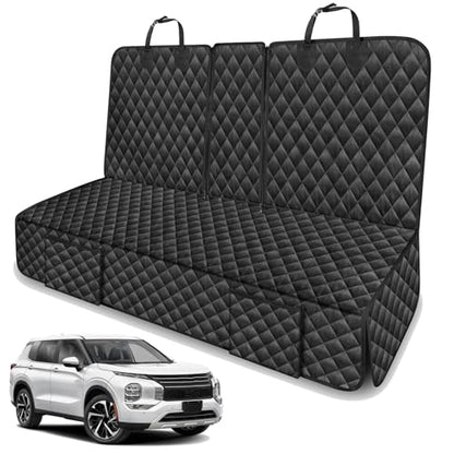 Dog Car Seat Cover for Back Seat Compatible with Mitsubishi Outlander Lancer Eclipse Cross Sport Accessories, Waterproof Non-Slip Pet Bench Backseat Covers 2026 New