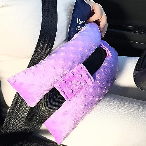Hysterectomy Pillow Abdominal Post Surgery Pillows with Pocket Comfort for Ice Heat Packs Tummy Tuck Belly Incision Recovery Seatbelt Gifts Women Patients (Lavender) - color: Lavender