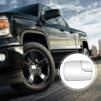 Passenger Right Side Mirror Blind Spot Convex Heated Mirror Glass with Rear Holder Fit for 2005-2009 Dodge Ram 1500 2500 3500, Replacement for 5161010AA 5191036AA CH1325121 - size: Right Side