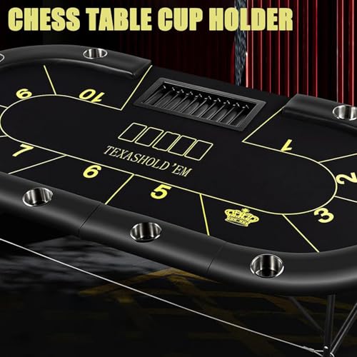 2Pcs Drop-in Cup Holder,304 Stainless Steel Automotive Cup Holders,Black Poker Table Drink Holder Dining Table Cinema Sofa Yacht Boats Cars Touring RV Car Drop-in Drink Cup Holder - size: Black,2pcs