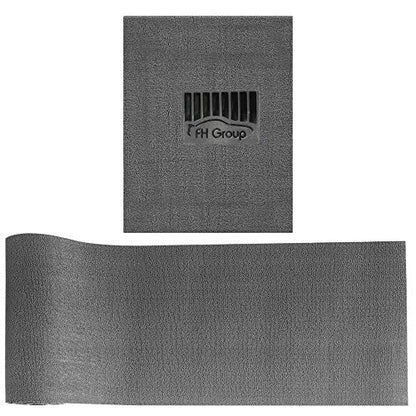 FH Group Car Floor Mats - DIY Ultra Waterproof Trimmable Non-Slip Vinyl Floor Mats, Solid Gray - color: SOLID GRAY