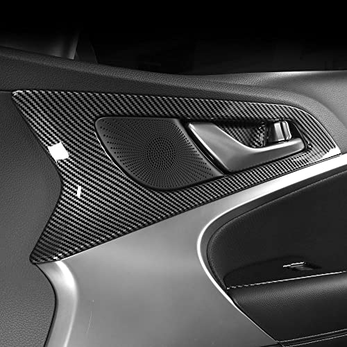 Car Inner Door Panel Strip Trim Cover Compatible with Genesis G70 2019-2025, Auto Interior Upgrade Accessories(Carbon Fiber Pattern)
