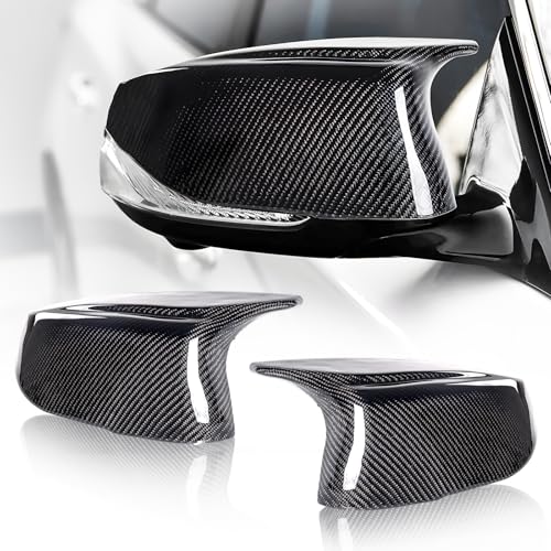 2026 Upgraded Real Carbon Fiber Mirror Caps Fits for Infiniti Q50 Q60 Q70 Accessories, Car Side Door Rearview Mirror Cap Trim Replacement Car Accessories - color: for Infiniti