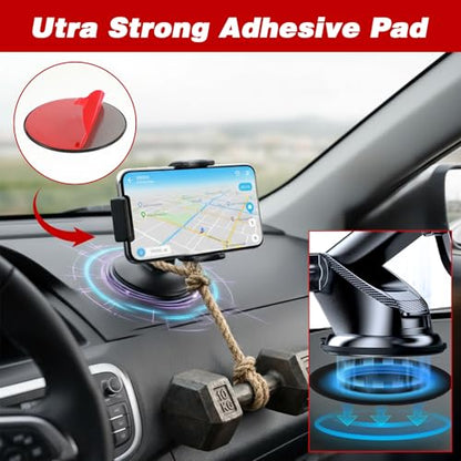 4 PCS Dashboard Pad for Suction Phone Mount, 3.23" Ultra Sticky Heat-Resistant Replacement Disc for Car Dashboard, Universal Car Dashboards Phone Holder