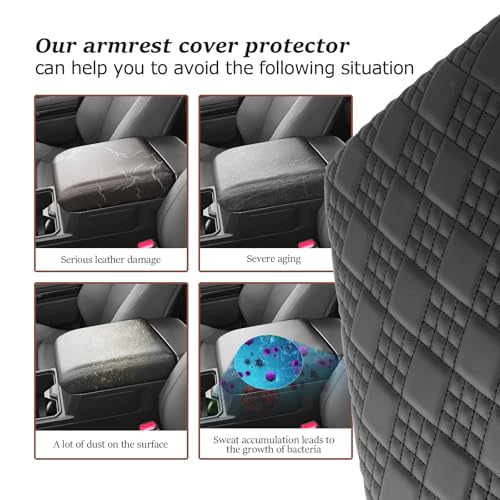 SKTU 2025 2026 4Runner Armrest Cover for 2025 2026 Toyota 4Runner Center Console Cover Toyota 4Runner 2025 2026 Accessories 2025 2026 4Runner Soft Center Console Cushion-Durable - color: for 2025 2026 4Runner Black-A