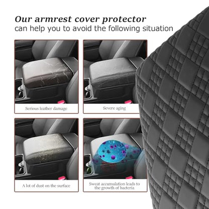 SKTU 2025 2026 4Runner Armrest Cover for 2025 2026 Toyota 4Runner Center Console Cover Toyota 4Runner 2025 2026 Accessories 2025 2026 4Runner Soft Center Console Cushion-Durable - color: for 2025 2026 4Runner Black-A