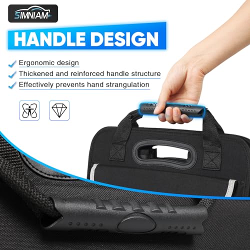 Simniam Large Car Trunk Organizer - with 5 Compartments Trunk Organizers and Storage SUV, Reinforced Handle, Securing Straps, Trunk Organizer Available for Car, SUV, Truck, Minivan