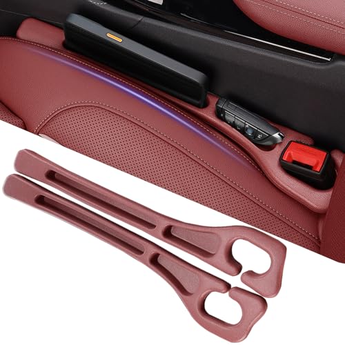 YLXGT Car Seat Gap Filler Organizer Universal for Car SUV Truck Accessories Seat Gap Plug Blocker with Storage Slot Red 2 Pack - color: Red, size: Driver's＋Passenger