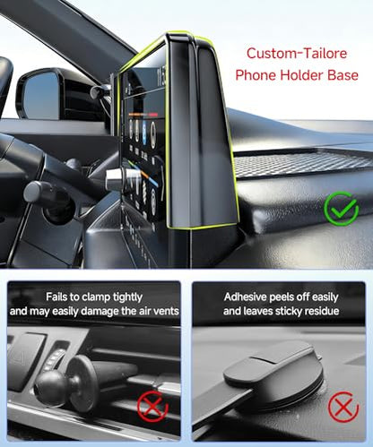Qi2.2 Max 25W Fast Wireless Car Charger Phone Holder for 2019-2022 BMW 3 Series /2021-2023 4 Series/2022-2024 2 Series 10.25-Inch Screen, Magnetic Phone Mount Compatible with MagSafe