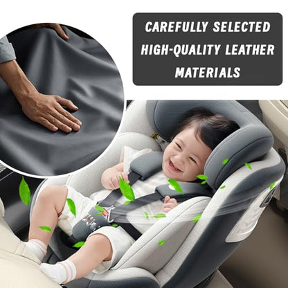 Car Armrest Cushion, 5 in 1 Center Console Cover with 2 Cup Holders, Phone Holder, Tissue Holder, Storage Bag, Multifunctional Leather Heightened Car Armrest Cushion for Most Cars - color: Black&Red