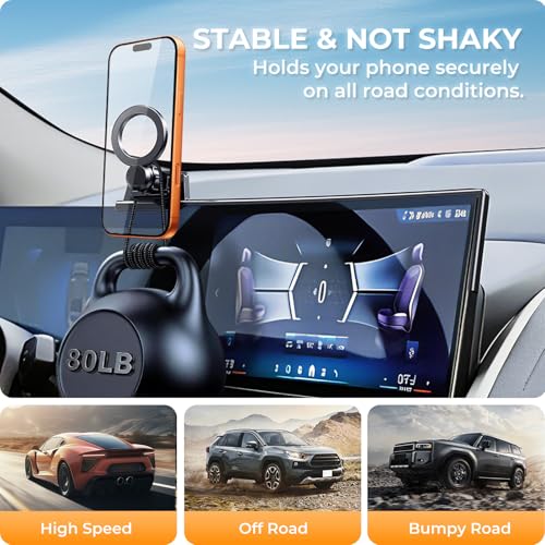 Car Phone Holder for BMW X3 2026 2025 (Only for 14.9-Inch Screen) 360° Rotation Magnetic Cell Phone Mount, Compatible with Magsafe, Does Not Affect Air Vent - style: Fit for 2025-2026 X3, 14.9-Inch