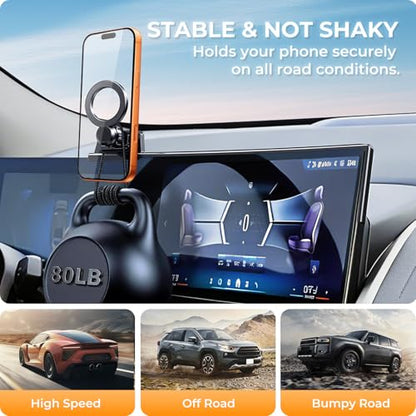 Car Phone Holder for BMW X3 2026 2025 (Only for 14.9-Inch Screen) 360° Rotation Magnetic Cell Phone Mount, Compatible with Magsafe, Does Not Affect Air Vent - style: Fit for 2025-2026 X3, 14.9-Inch