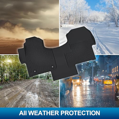 Peleus Floor Mats for Mercedes-Benz Sprinter 2500/3500 2025-2019,Only Fit Cargo Van,All Weather TPE Rubber Custom Fit Liners for 1st Row Bucket Seats,Mercedes-Benz Sprinter Accessories - style: For M-Benz Sprinter 2019-2025