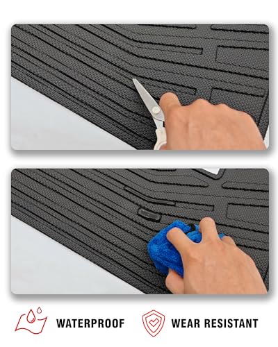 Cargo Liner Compatible with 2018-2024 Ford Expedition MAX/Lincoln Navigator L Trunk Mat Cargo Mat Back Seat Cover Protector(Backrest Mats+Trunk Mat) - size: FOR 18-24 Ford Expedition MAX&Lincoln Navigator L