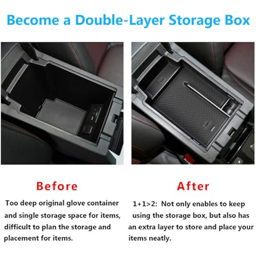 TTCR-II for Chevy Blazer Center Console Organizer 2019-2024 2025, for 2019-2024 2025 Chevy Blazer Console Organizer Tray Secondary Storage Box - size: For Blazer